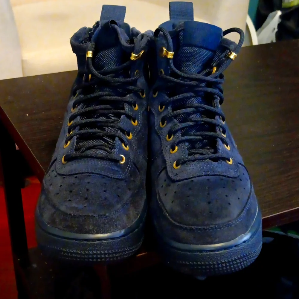 SF AIR FORCE 1 GS 'OBSIDIAN' AJ0424-400 SZ 6Y OR WOMEN'S SZ 7.5 - Picture 3 of 8